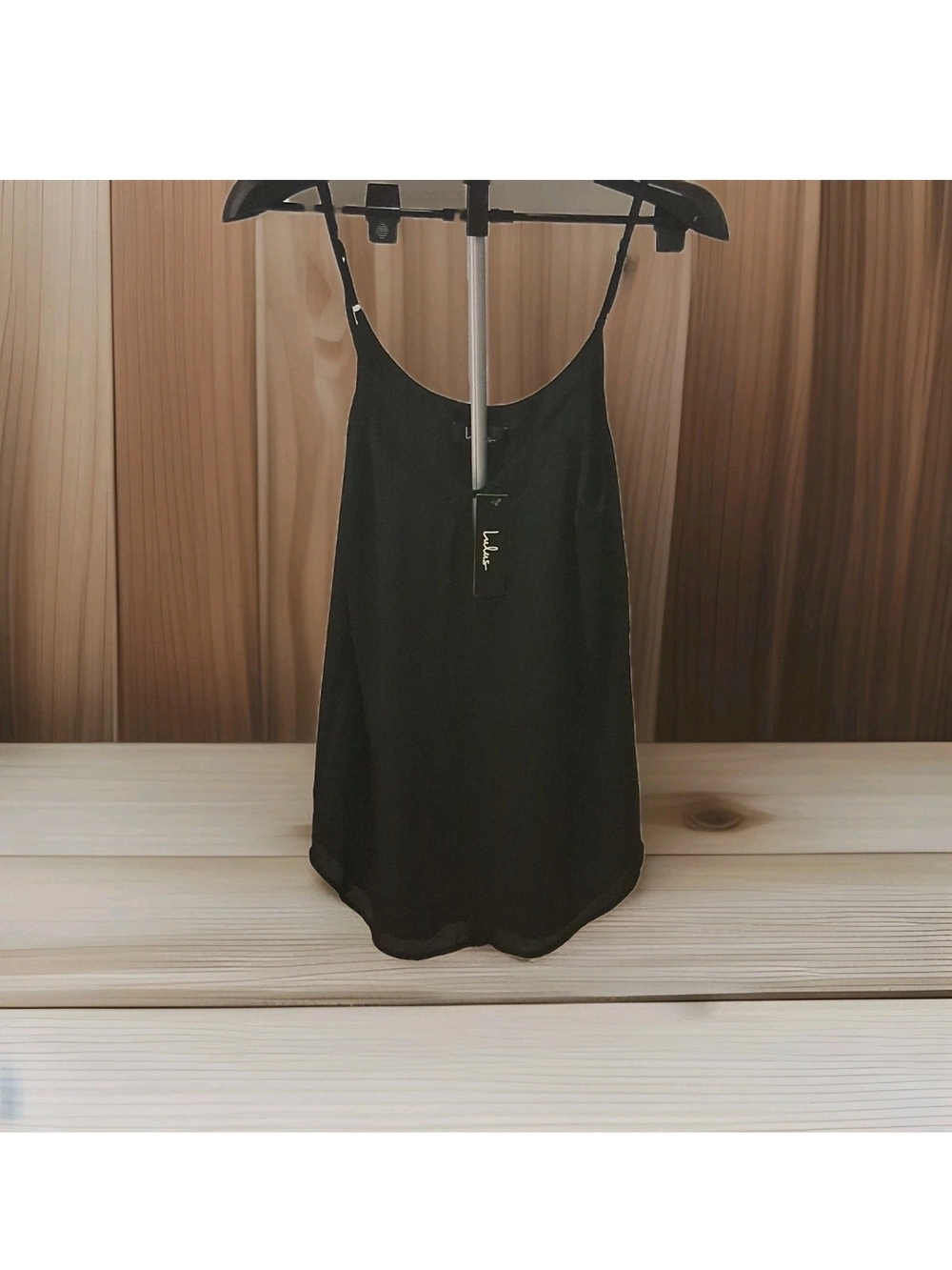 Lulu's Black  Cami with Adjustable Straps